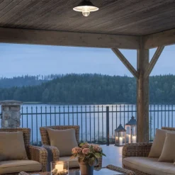 Taklamper Ute|Utendørs Downlights>Konstsmide Vega taklampe 8W LED - Svart