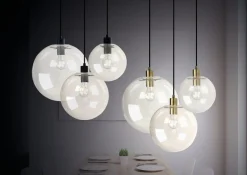 Kjøkkenbelysning Tak|Takpendler>NorDesign Viola takpendel 25 cm - Svart/klar