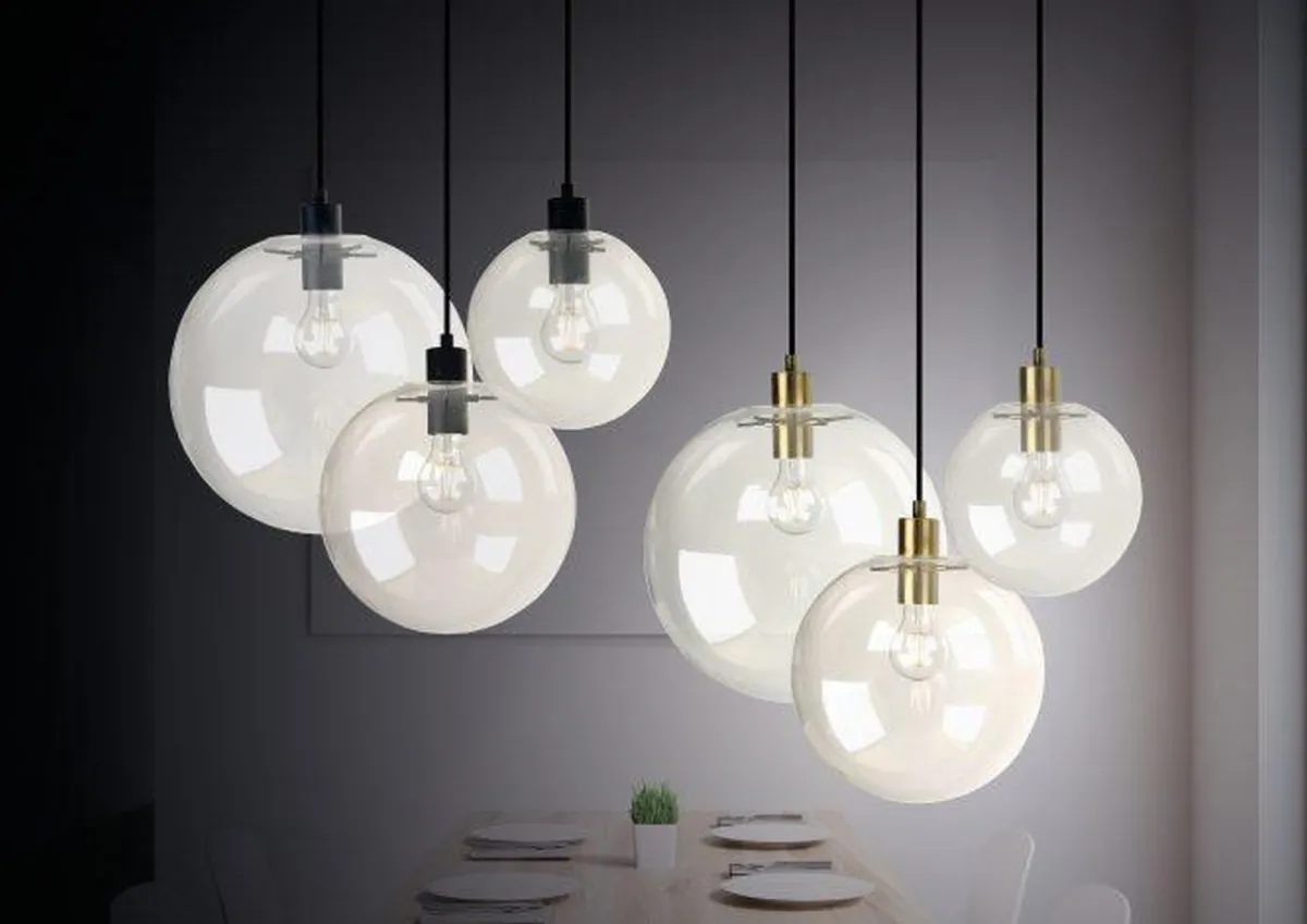 Kjøkkenbelysning Tak|Takpendler>NorDesign Viola takpendel 25 cm - Svart/klar