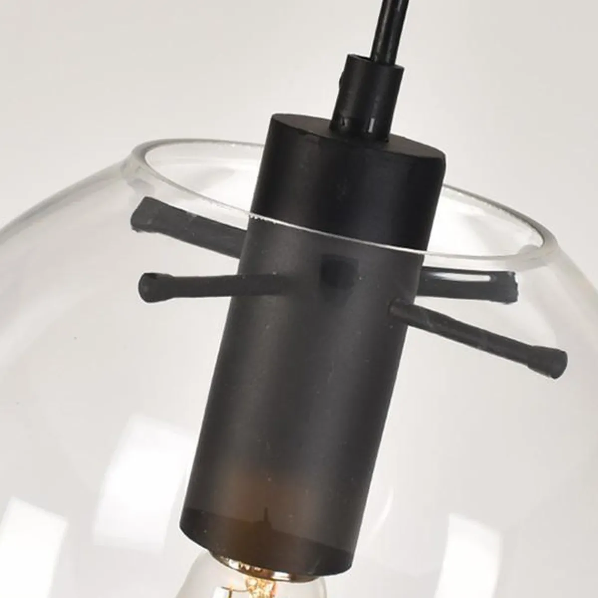 Kjøkkenbelysning Tak|Takpendler>NorDesign Viola takpendel 25 cm - Svart/klar