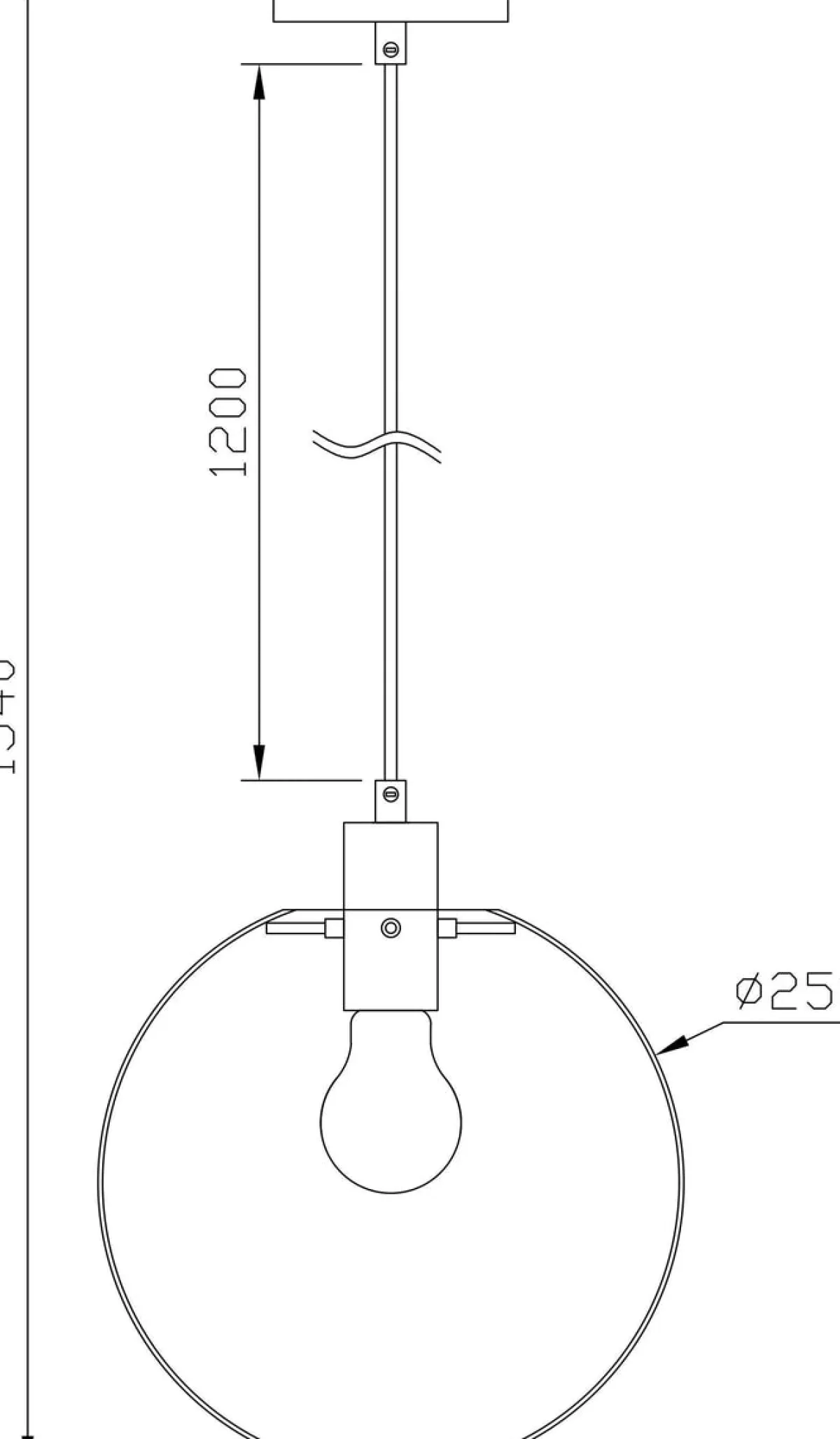 Kjøkkenbelysning Tak|Takpendler>NorDesign Viola takpendel 25 cm - Svart/klar