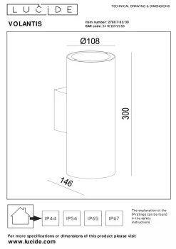 Utelamper Med Opp/Ned Lys><noscript><img width=