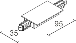 Kjøkkenbelysning Tak|Vox Spotskinner>NorDesign Vox recessed for innfelling senterkobling - Hvit