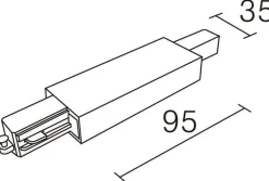 Kjøkkenbelysning Tak|Vox Spotskinner>NorDesign Vox senterkobling - Pure white Hvit