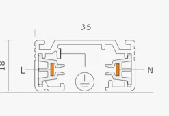 Kjøkkenbelysning Tak|Vox Spotskinner>NorDesign Vox spotskinne 2m Svart