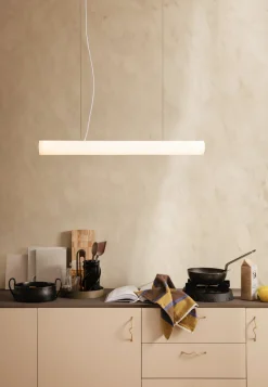 Kjøkkenbelysning Tak|Takpendler>Ferm Living Vuelta takpendel 60cm - hvit /messing