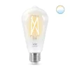 Led-Smartlyspærer|Led-Pærer Smart E27 Sokkel>WiZ E27 Lyspære filament A64 6,7W Wifi - Justerbar fargetemperatur 2700-6500 Kelvin