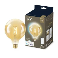 Led-Smartlyspærer|Led-Pærer Smart E27 Sokkel>WiZ E27 Lyspære filament G125 6,7W Wifi - Justerbar fargetemperatur 2000-5000 Kelvin
