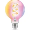 Led-Smartlyspærer|Led-Pærer Smart E27 Sokkel>WiZ E27 Lyspære filament G95 6,3W Wifi 2700-6500 Kelvin fullfarge RGB