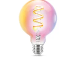 Led-Smartlyspærer|Led-Pærer Smart E27 Sokkel>WiZ E27 Lyspære filament G95 6,3W Wifi 2700-6500 Kelvin fullfarge RGB