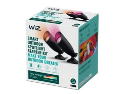 Uplights|Wiz>WiZ Ground smart spot 4W startsett utendørs RGB Fullfarge Wifi - Svart