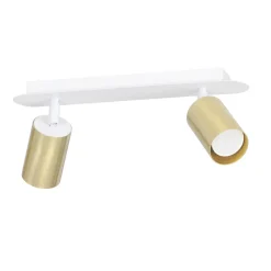 Kjøkkenbelysning Tak|Spotter & Skinner>Emibig Zen takspot 2 lys - Hvit/Gullfarget Hvit / Gull